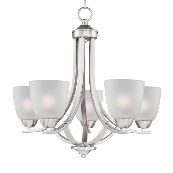 Maxim Lighting Axis 5-Light 24" Wide Satin Nickel Chandelier 11225FTSN - main